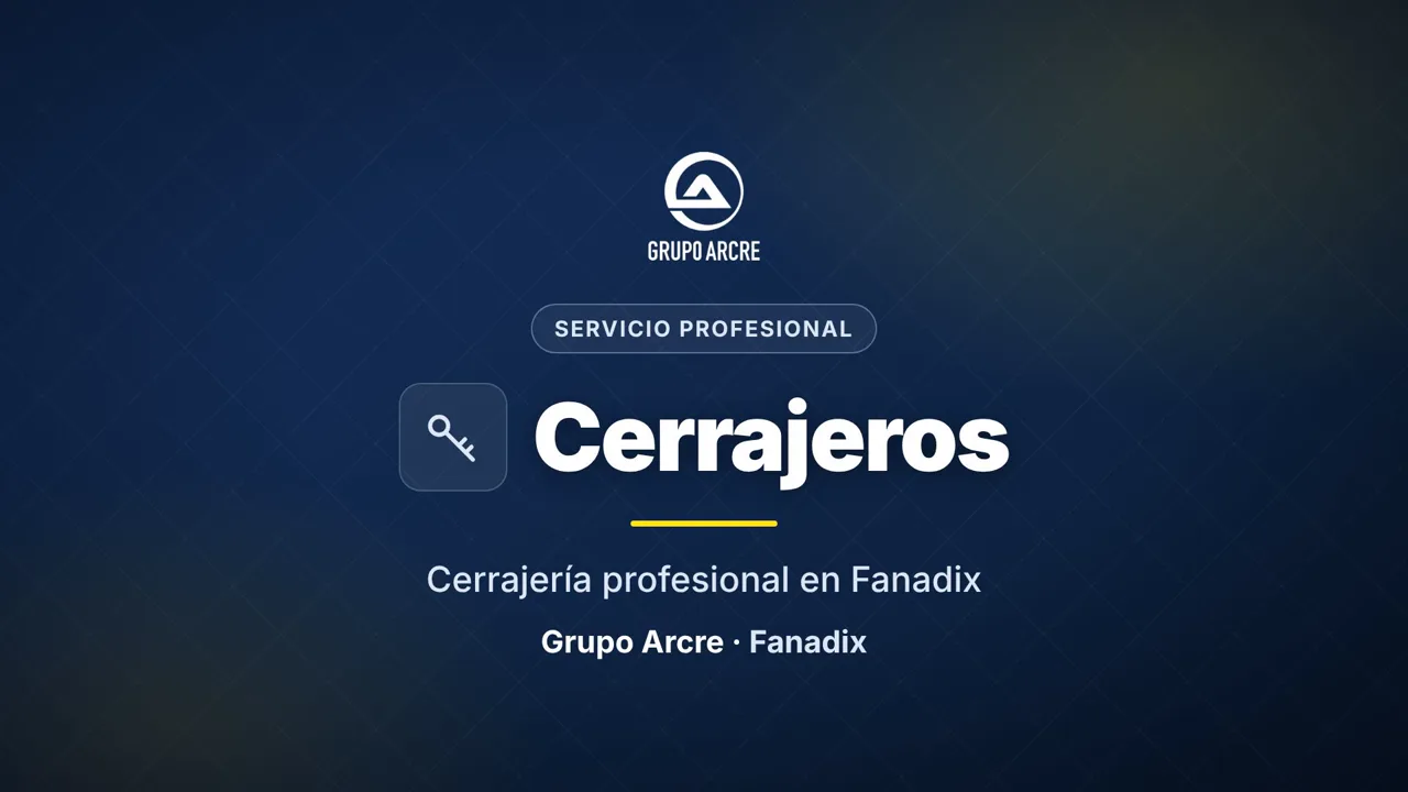 Cerrajería profesional en Fanadix